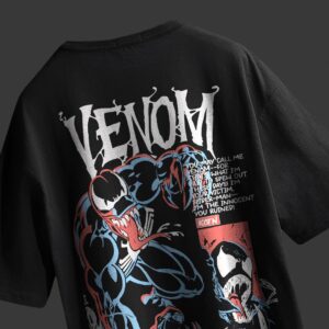 KOTN Venom Lethal Protector Oversized Graphic Tee – Black