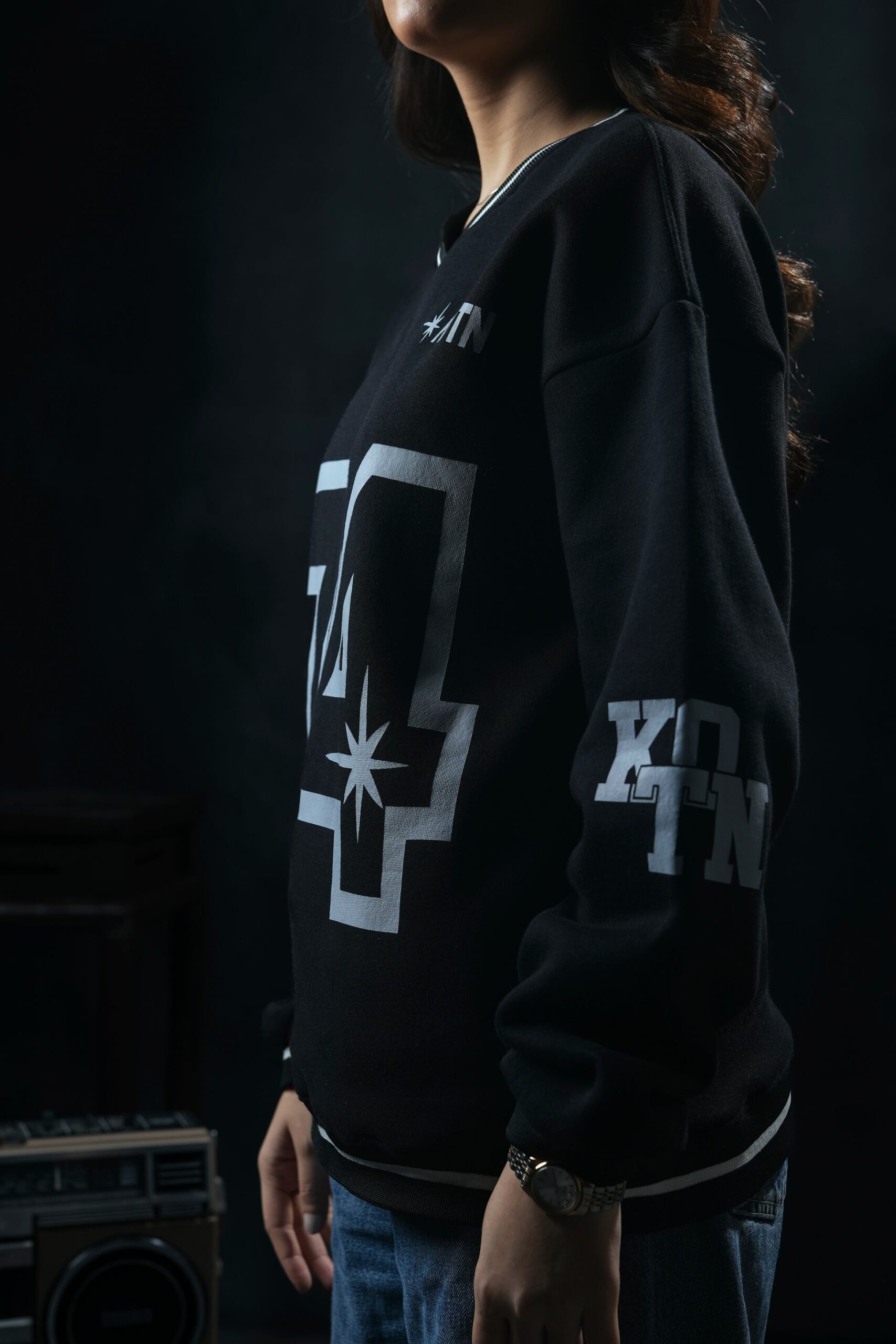 ALPHA 01 VARSITY OVERSIZED SWEATSHIRT