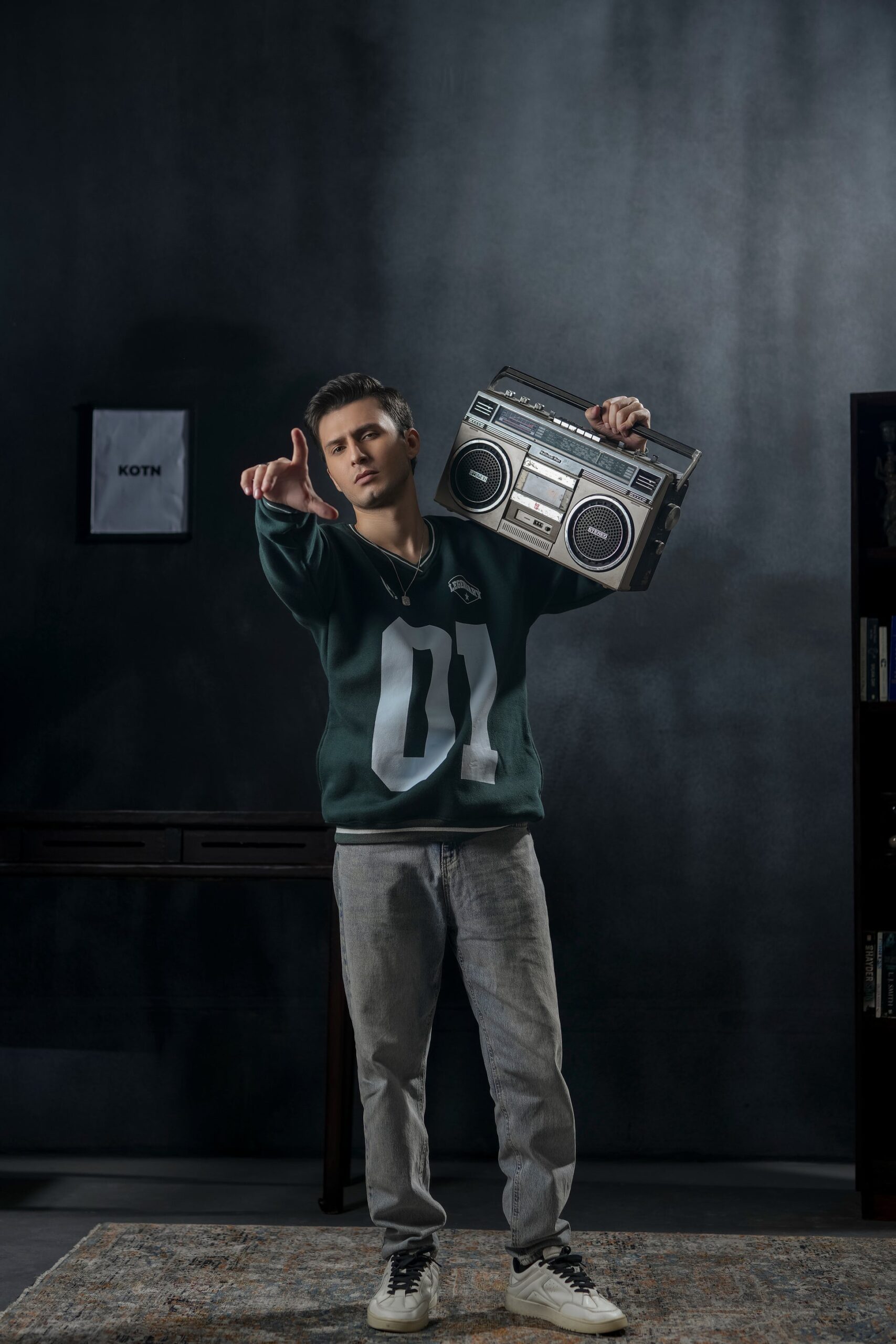 ALPHA 01 VARSITY OVERSIZED SWEATSHIRT