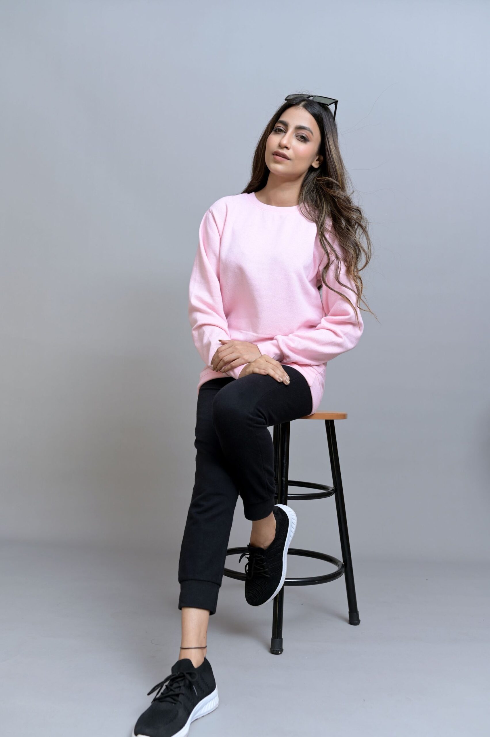 PINK BASIC SWEATSHIRT