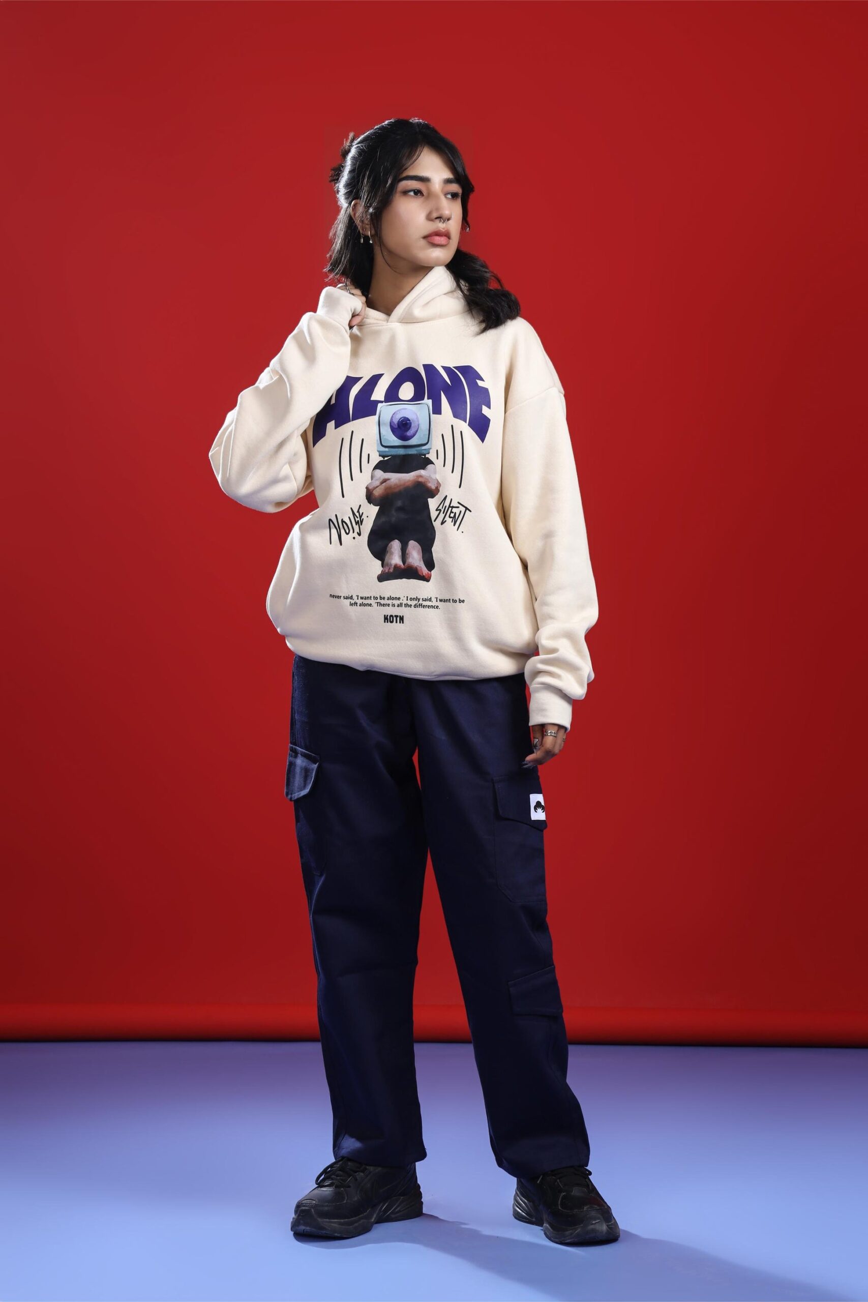 ALONE OVERSIZED HOODIE