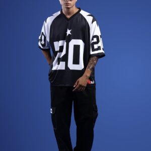 KOTN All-Star Number 20 Oversized V-Neck Jersey Tee