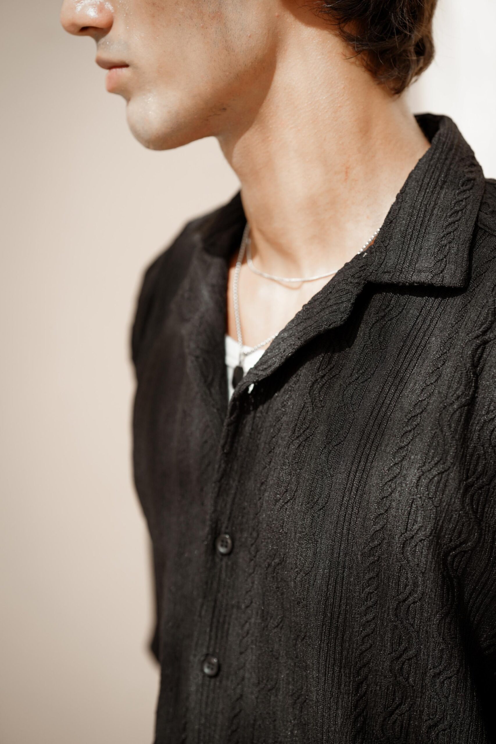 VANTA BLACK OVERSIZED SHIRT