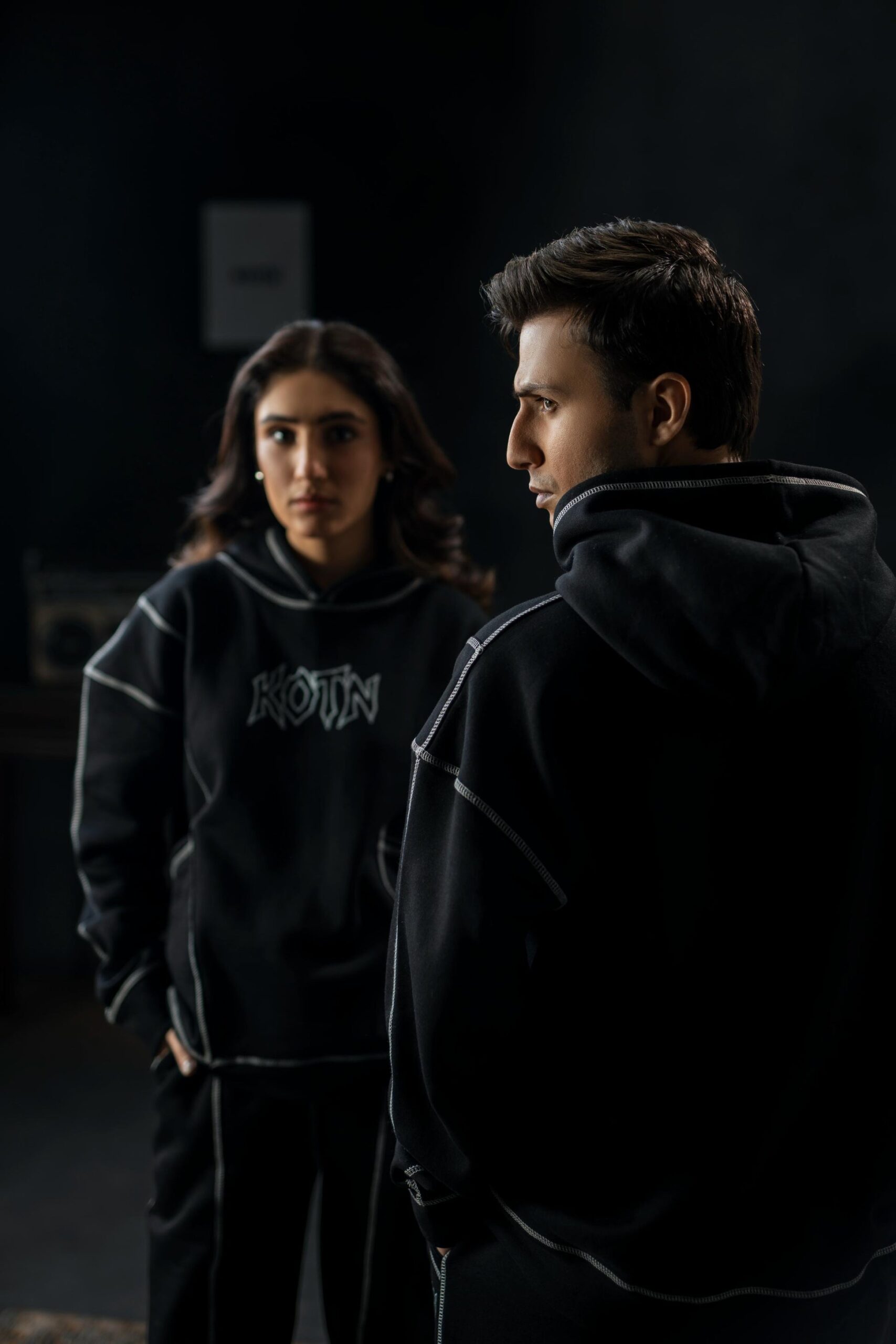 Custom Contrast Stitch Over-Seam Oversized Hoodie