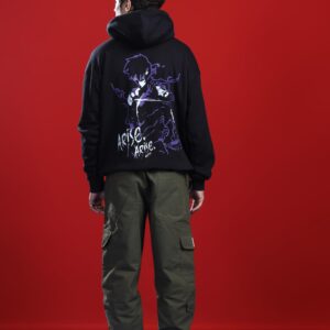 KOTN Arise Shadow Monarch Anime Oversized Hoodie – Onyx Black