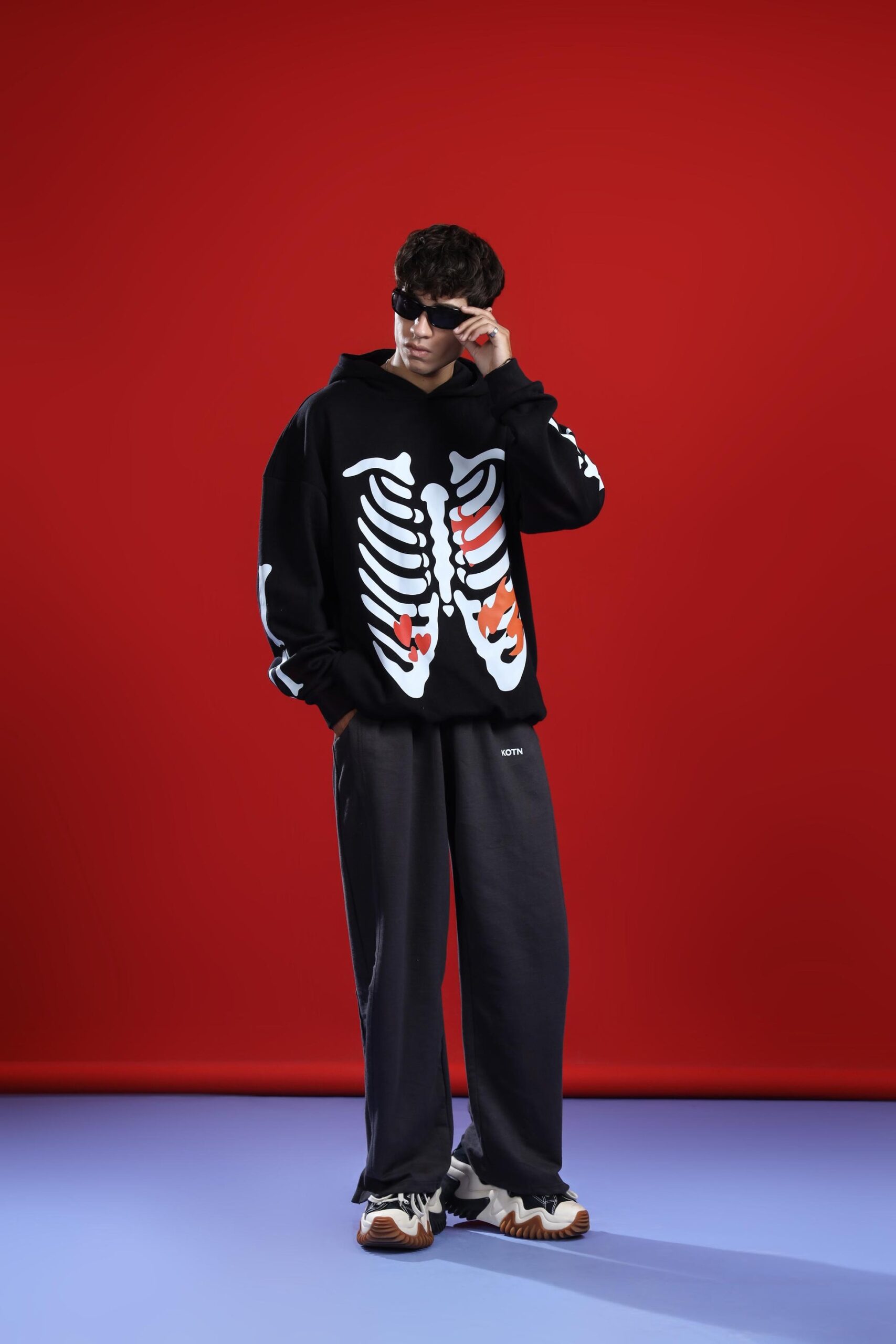 SKELETON OVERSIZED HOODIE