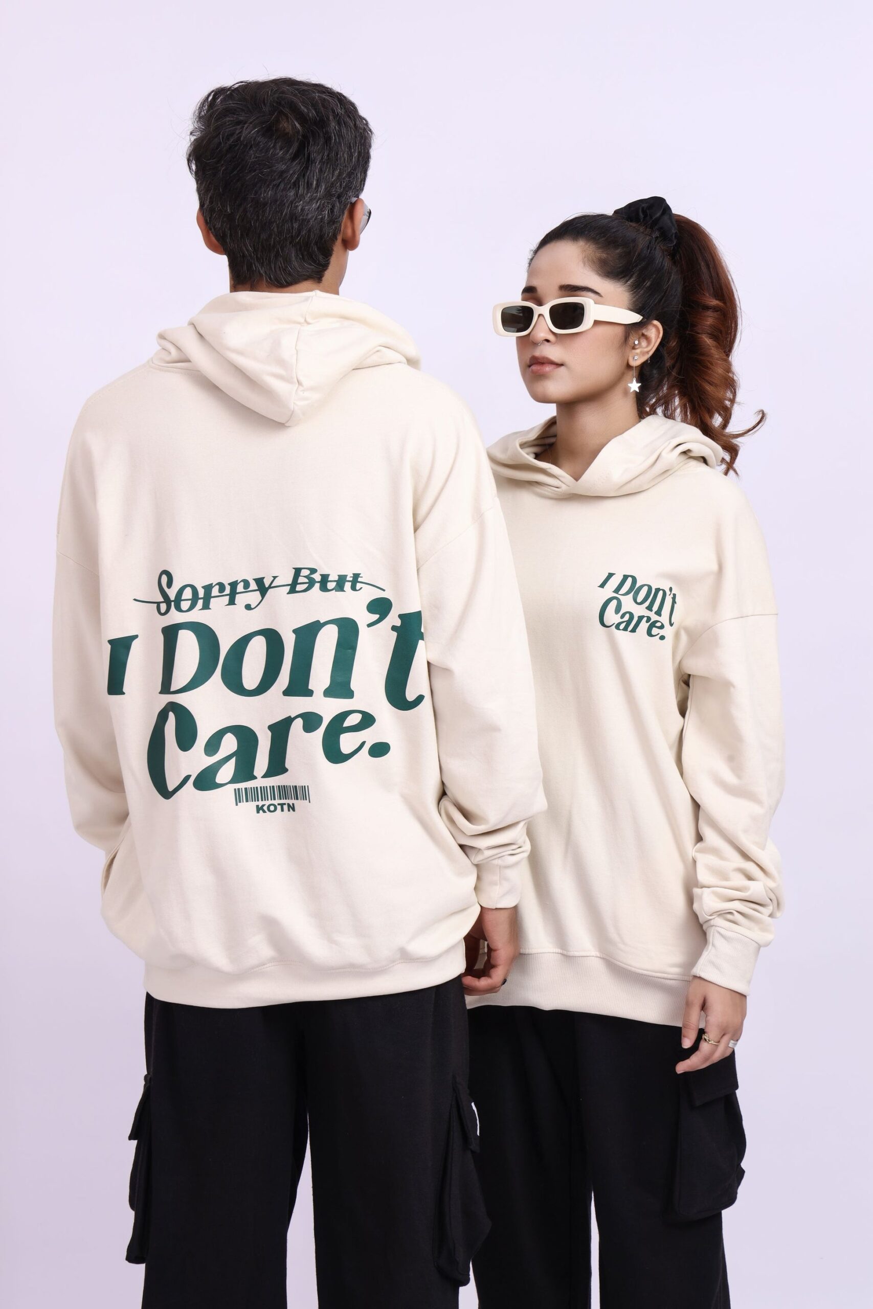 I DON’T CARE OVERSIZED HOODIE