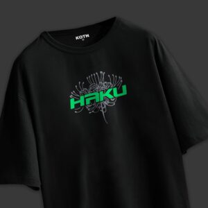 KOTN Haku Dragon Spirit Oversized Graphic Tee – Onyx Black