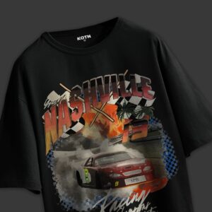 KOTN Nashville Motorsport Speedway Oversized Graphic Tee – Onyx Black