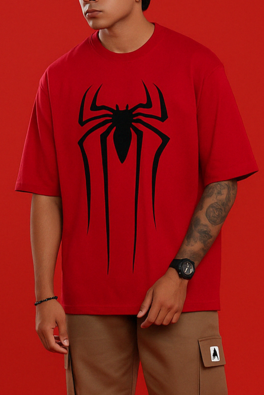 SPIDER MAN RED OVERSIZED T-SHIRT Hover