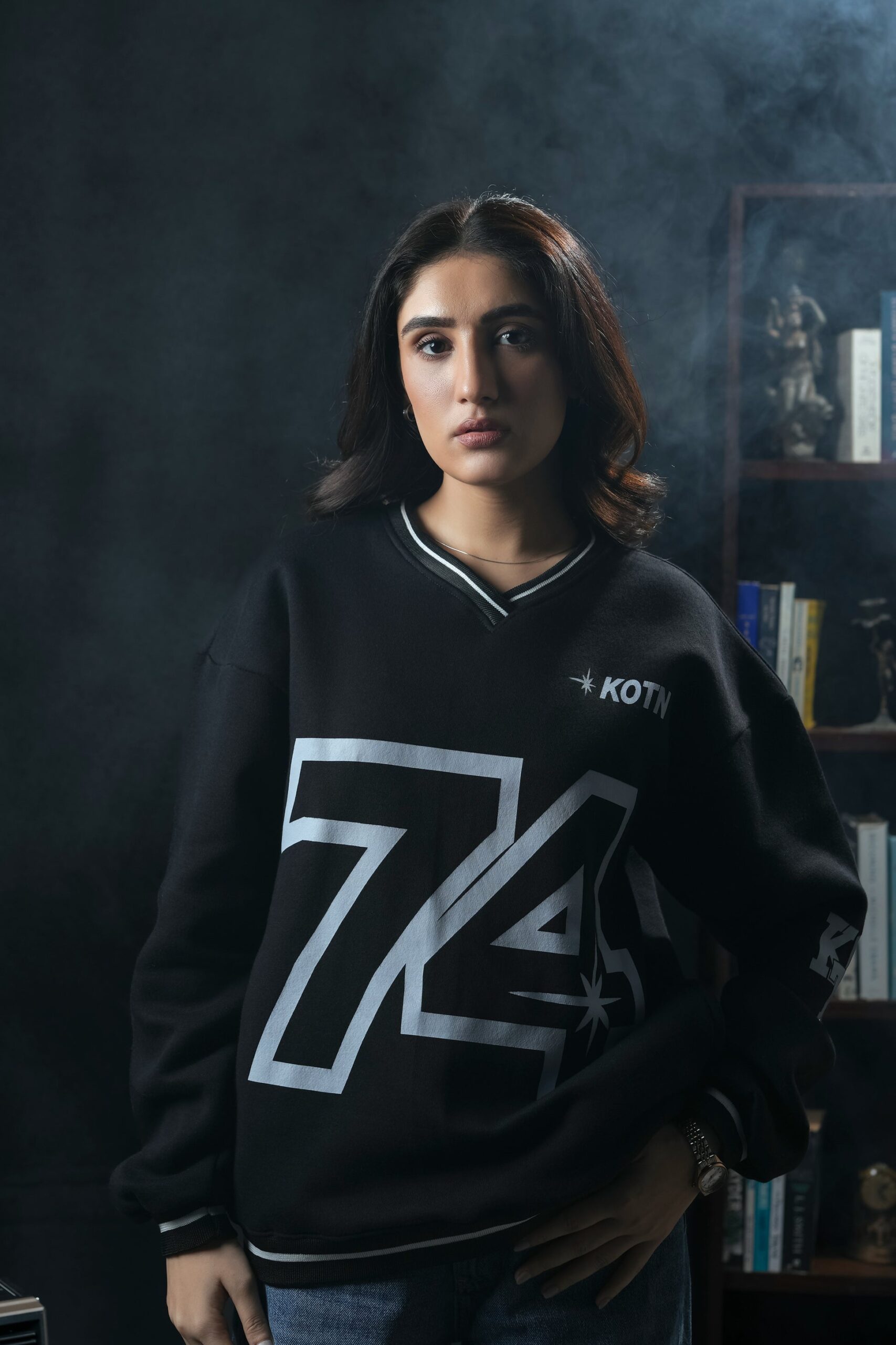 ALPHA 01 VARSITY OVERSIZED SWEATSHIRT Hover