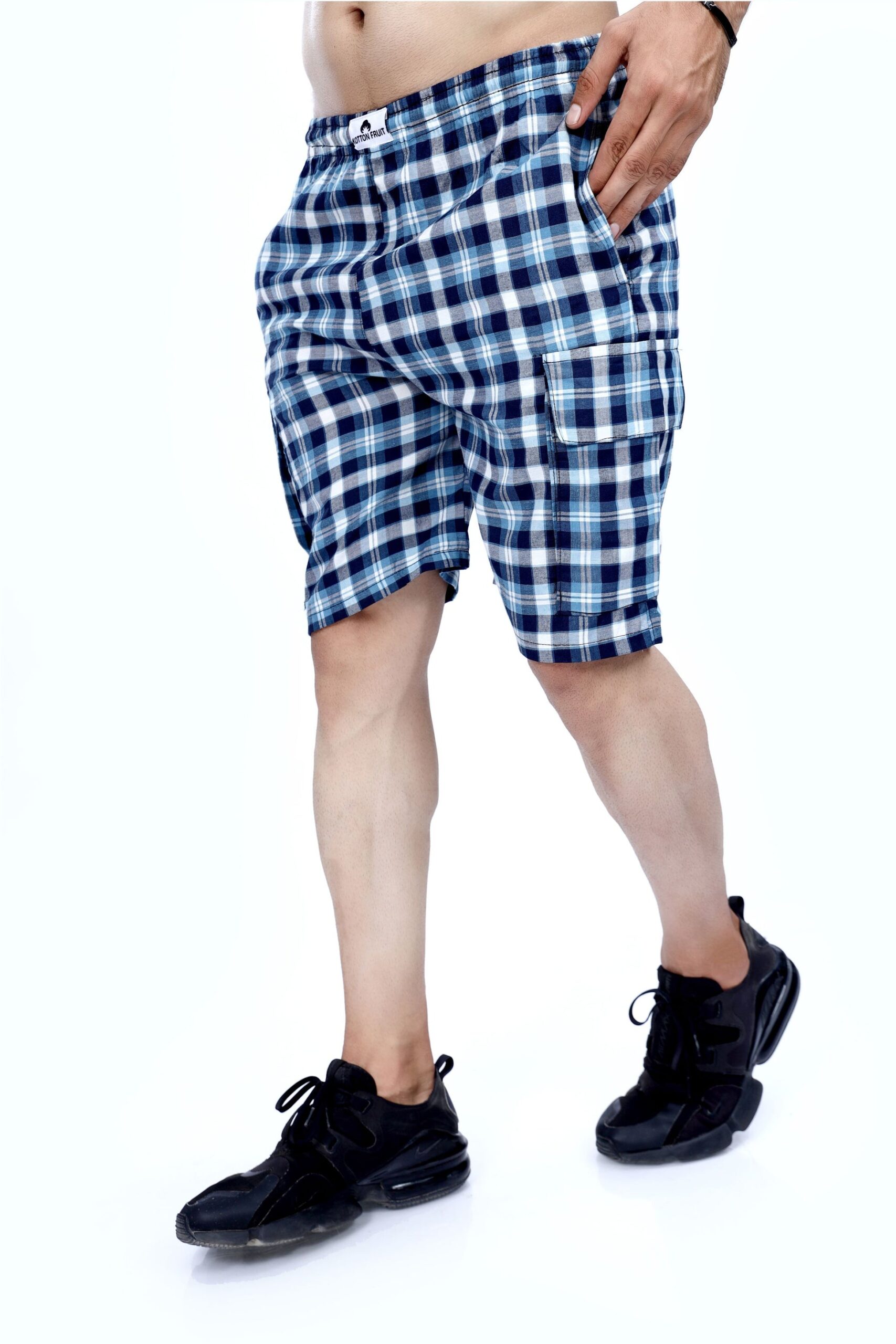 BLUE CHECKERED SHORT Hover