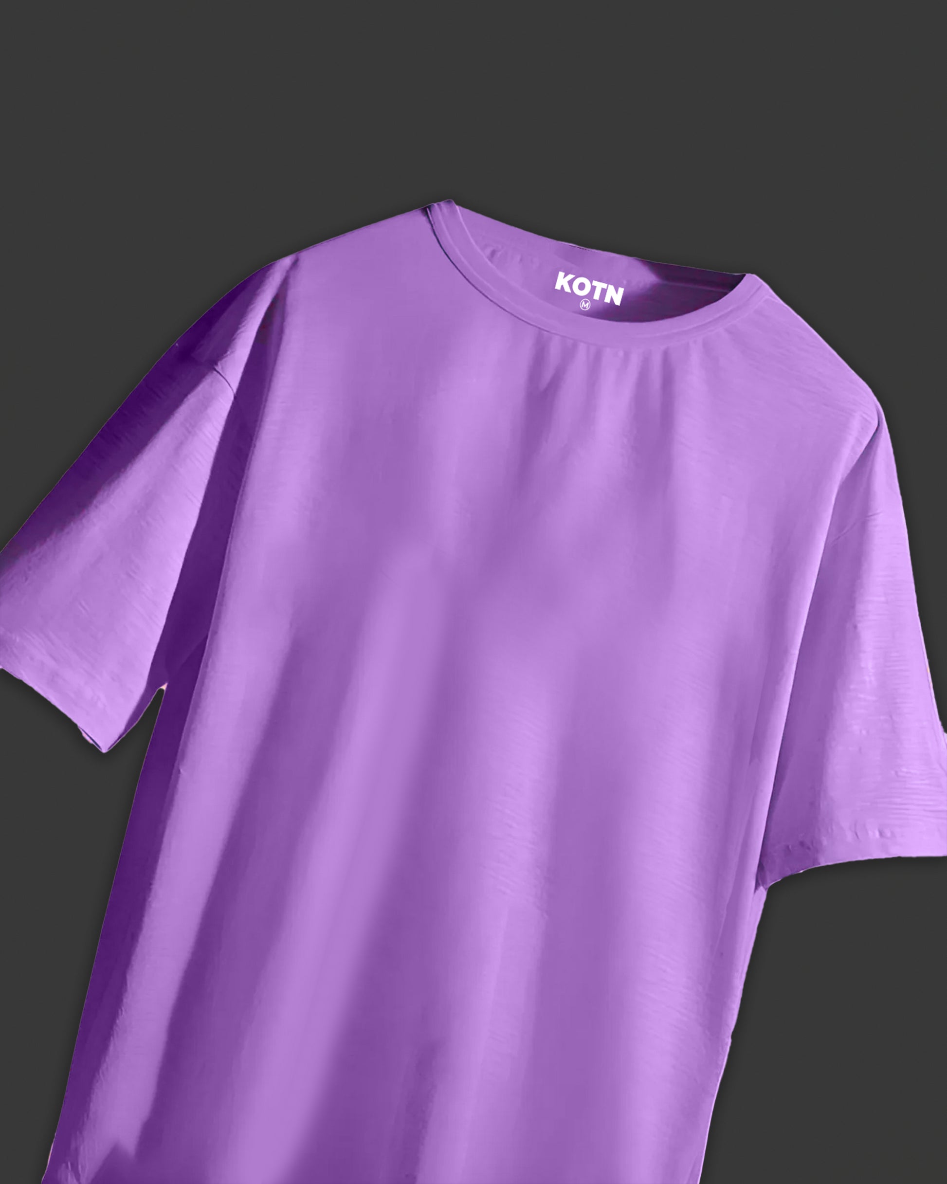 PURPLE OVERSIZED BASIC T-SHIRT Hover