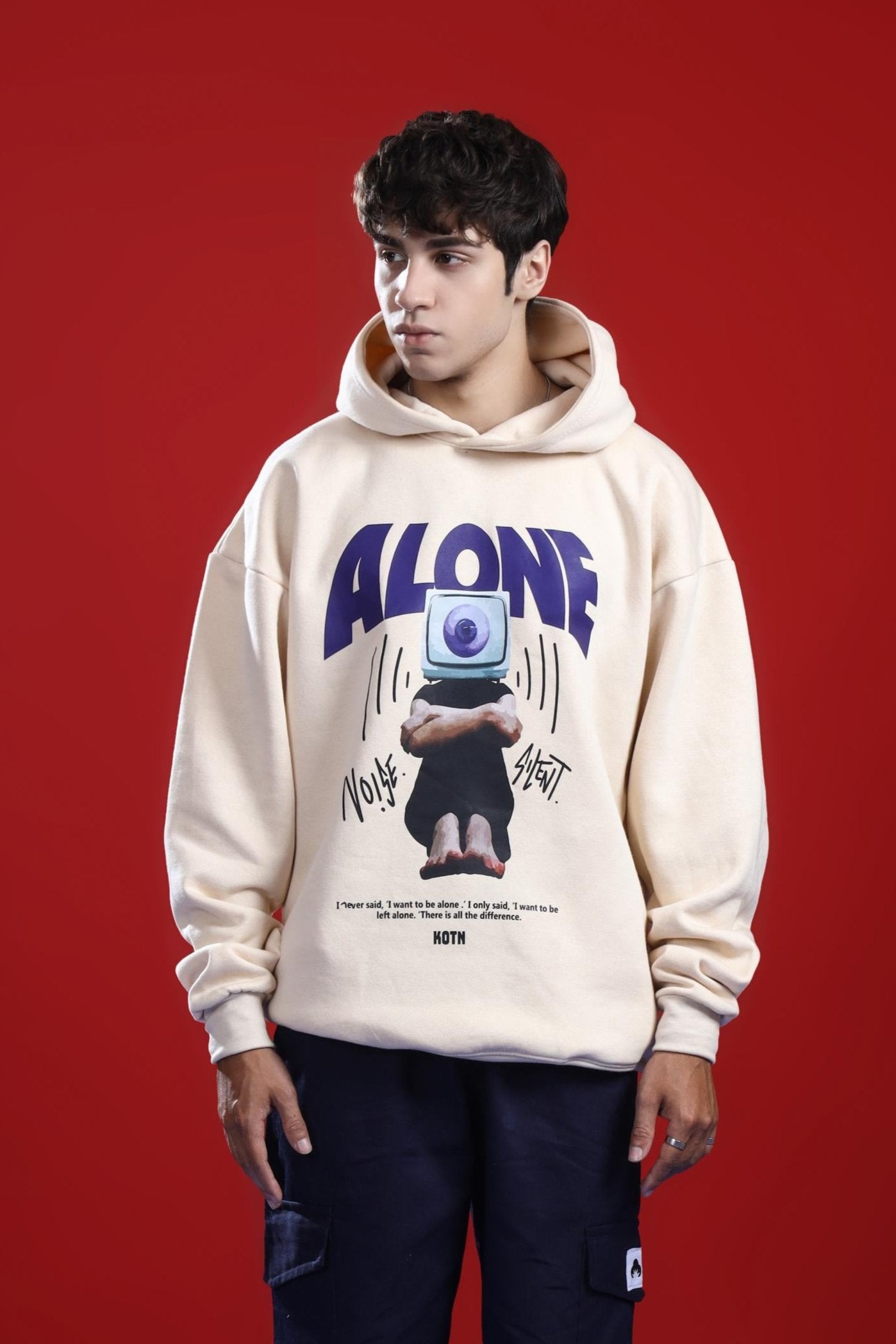 ALONE OVERSIZED HOODIE Hover