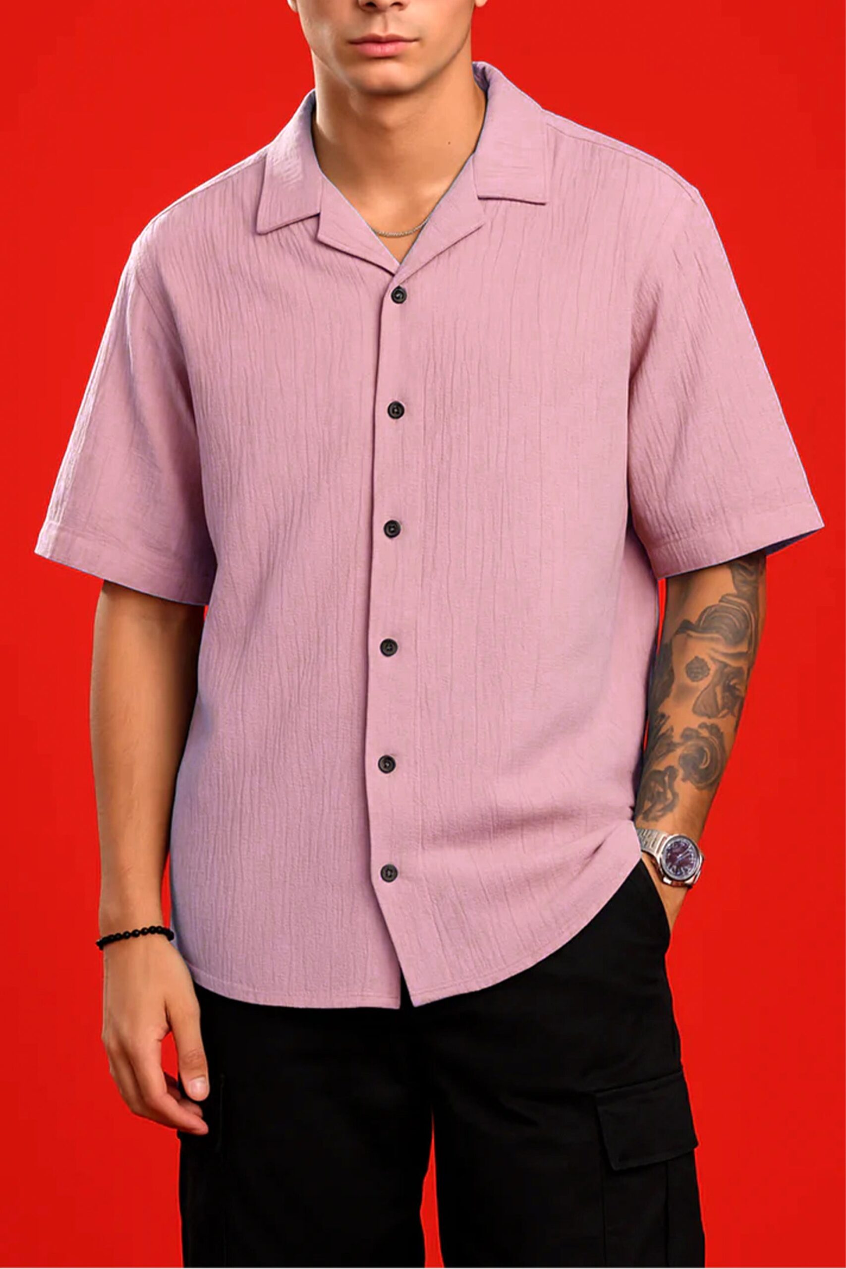 CINDER FADE OVERSIZED SHIRT Hover