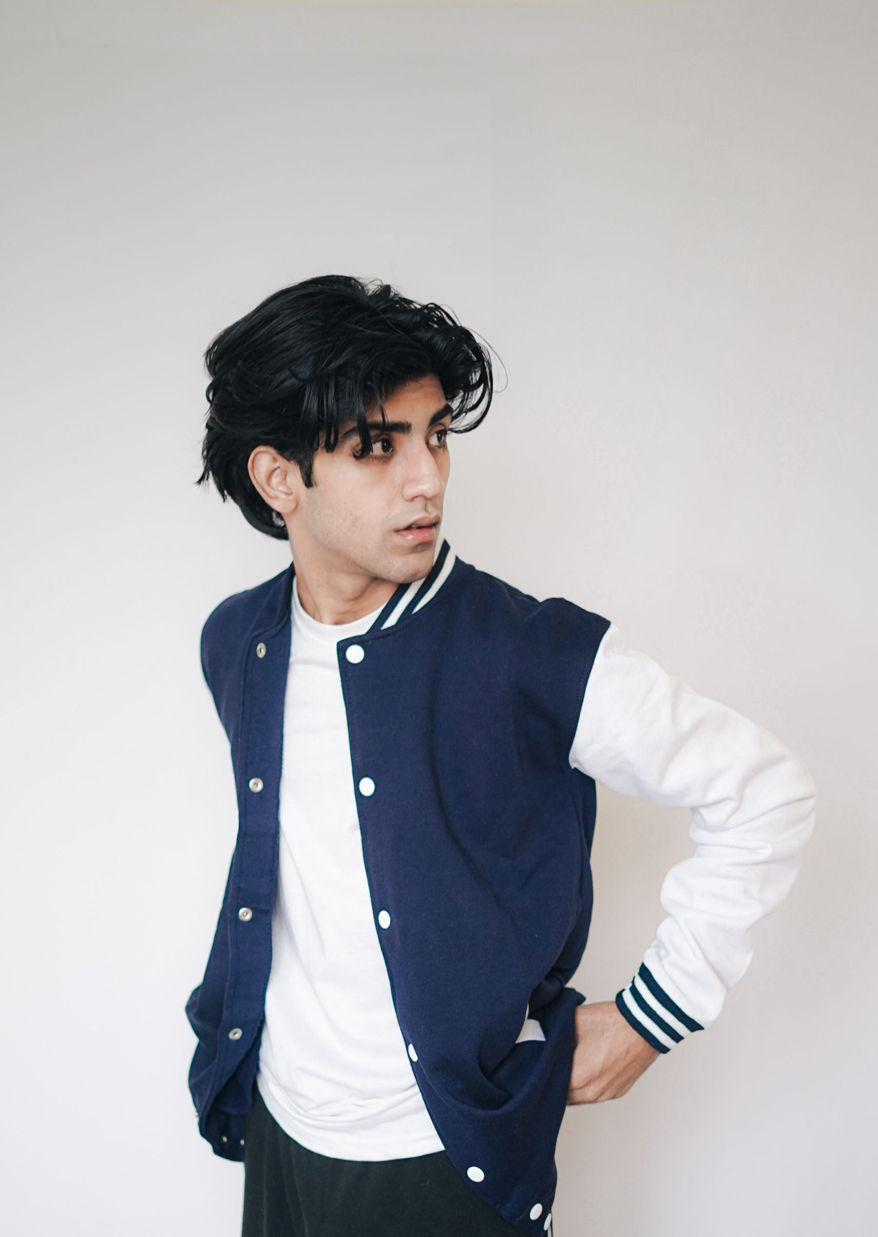 KOTN Classic Maroon Letterman Varsity Jacket Hover