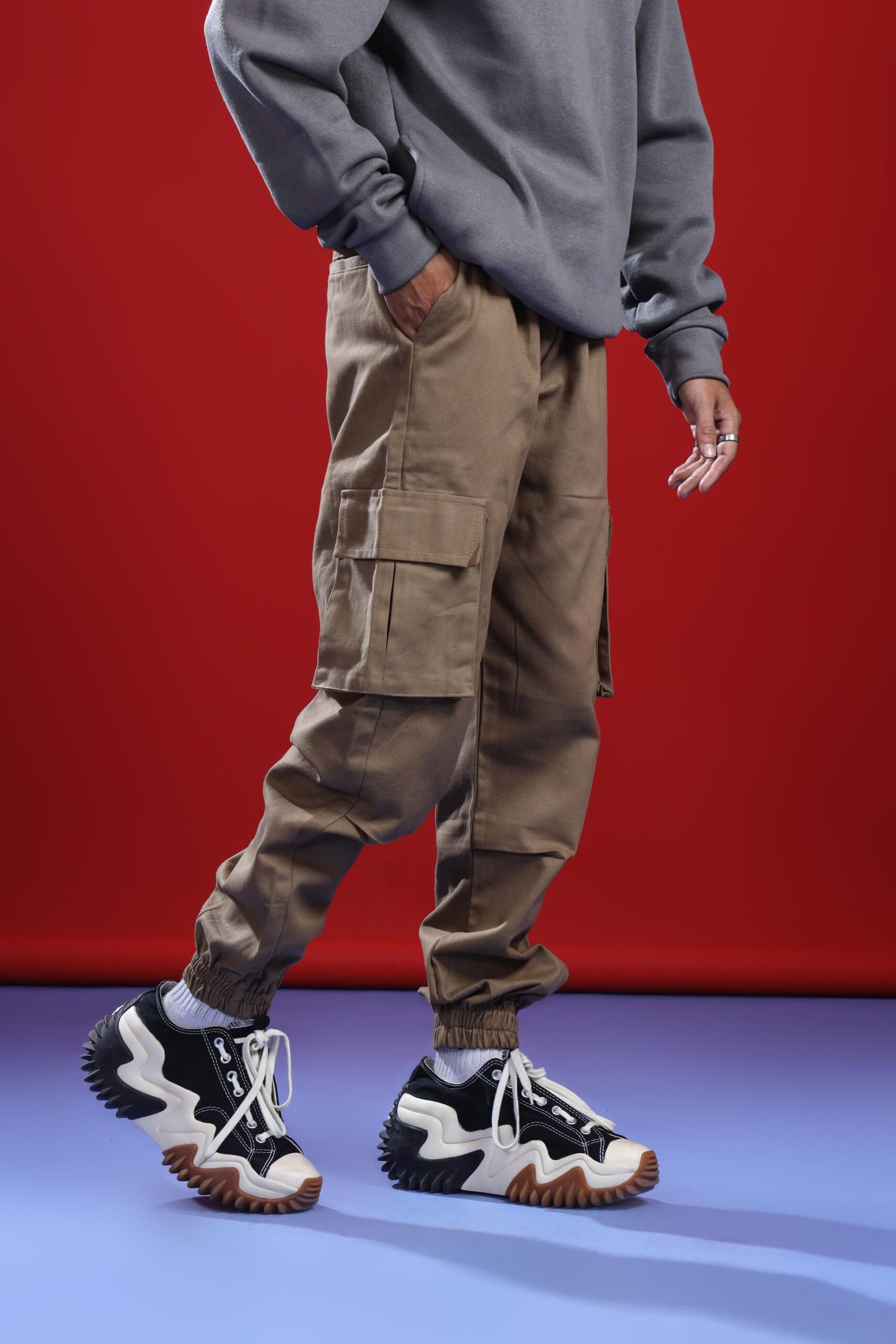 KHAKI CARGO PANT (ELASTIC) Hover