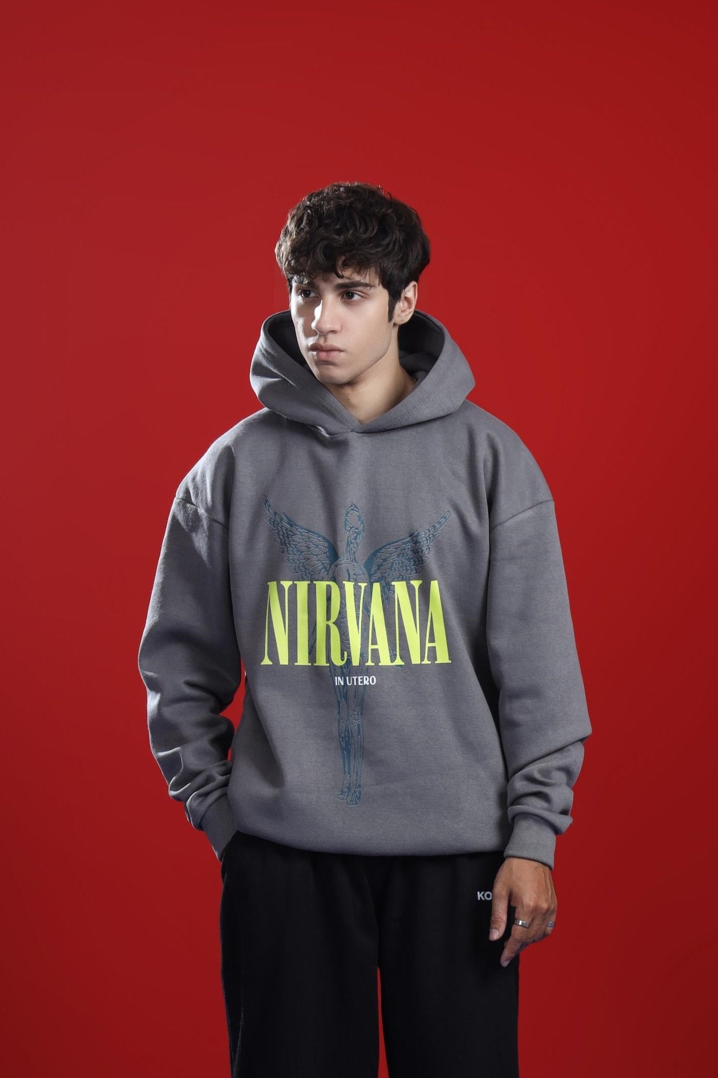 NIRVANA IN UTERO OVERSIZED HOODIE Hover