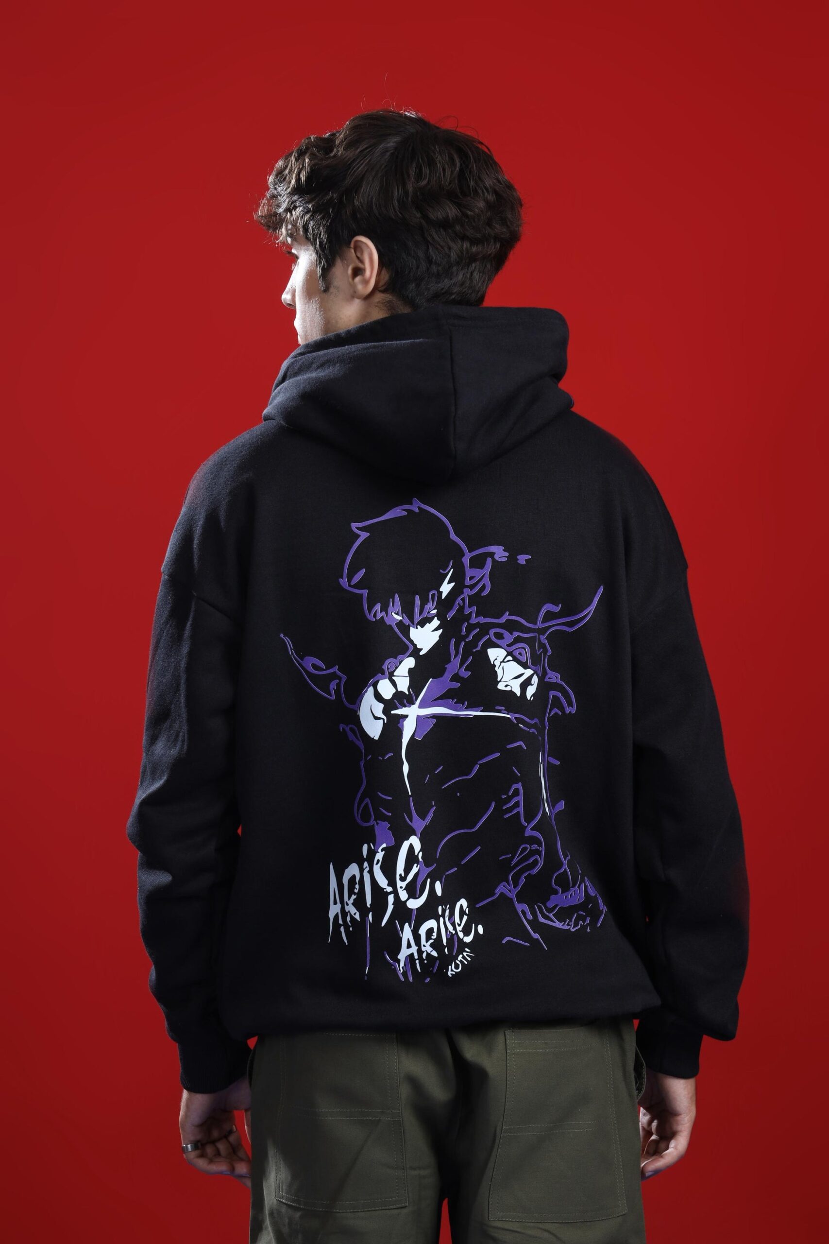 SHADOW MONARCH OVERSIZED HOODIE Hover