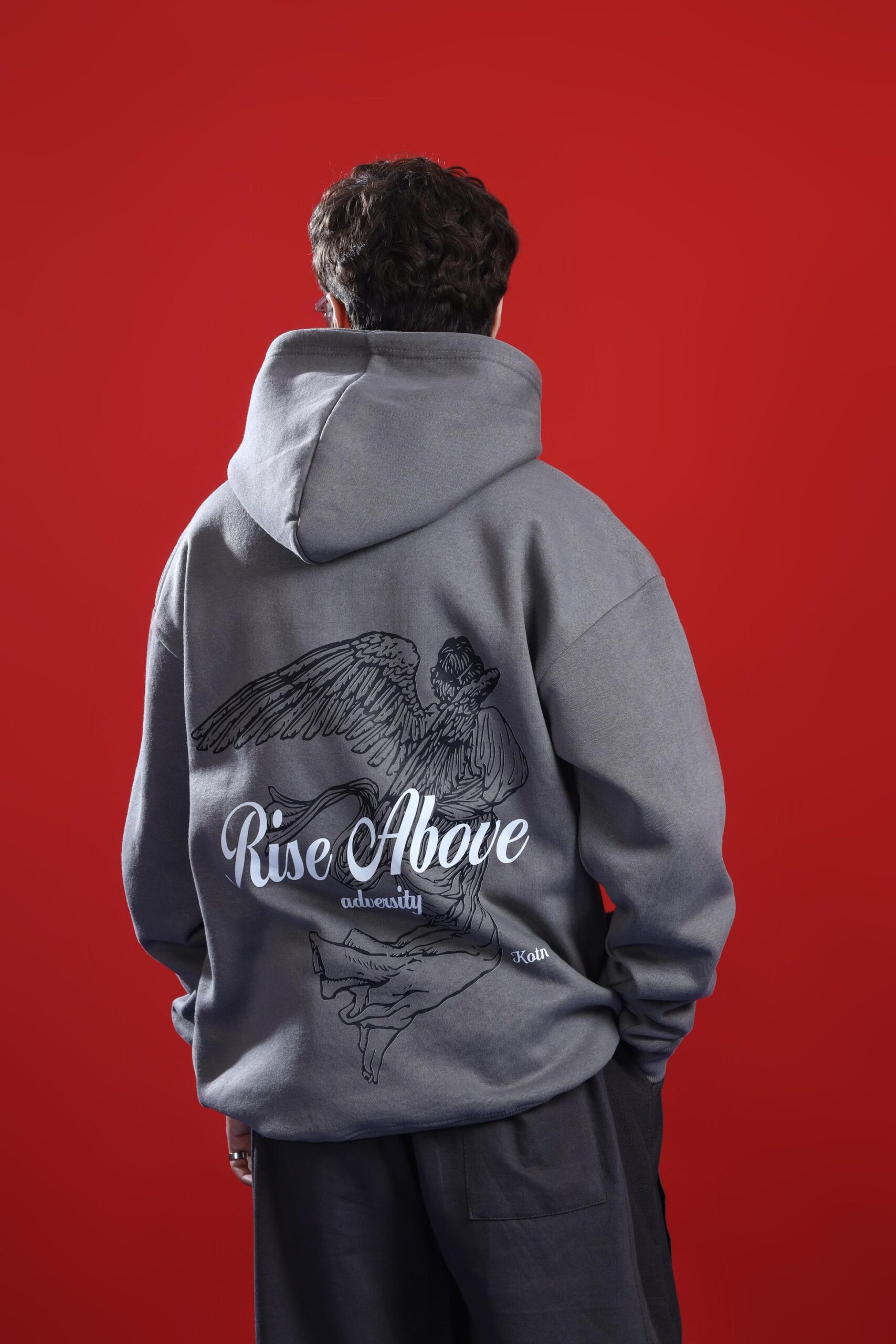 RISE ABOVE OVERSIZED HOODIE Hover