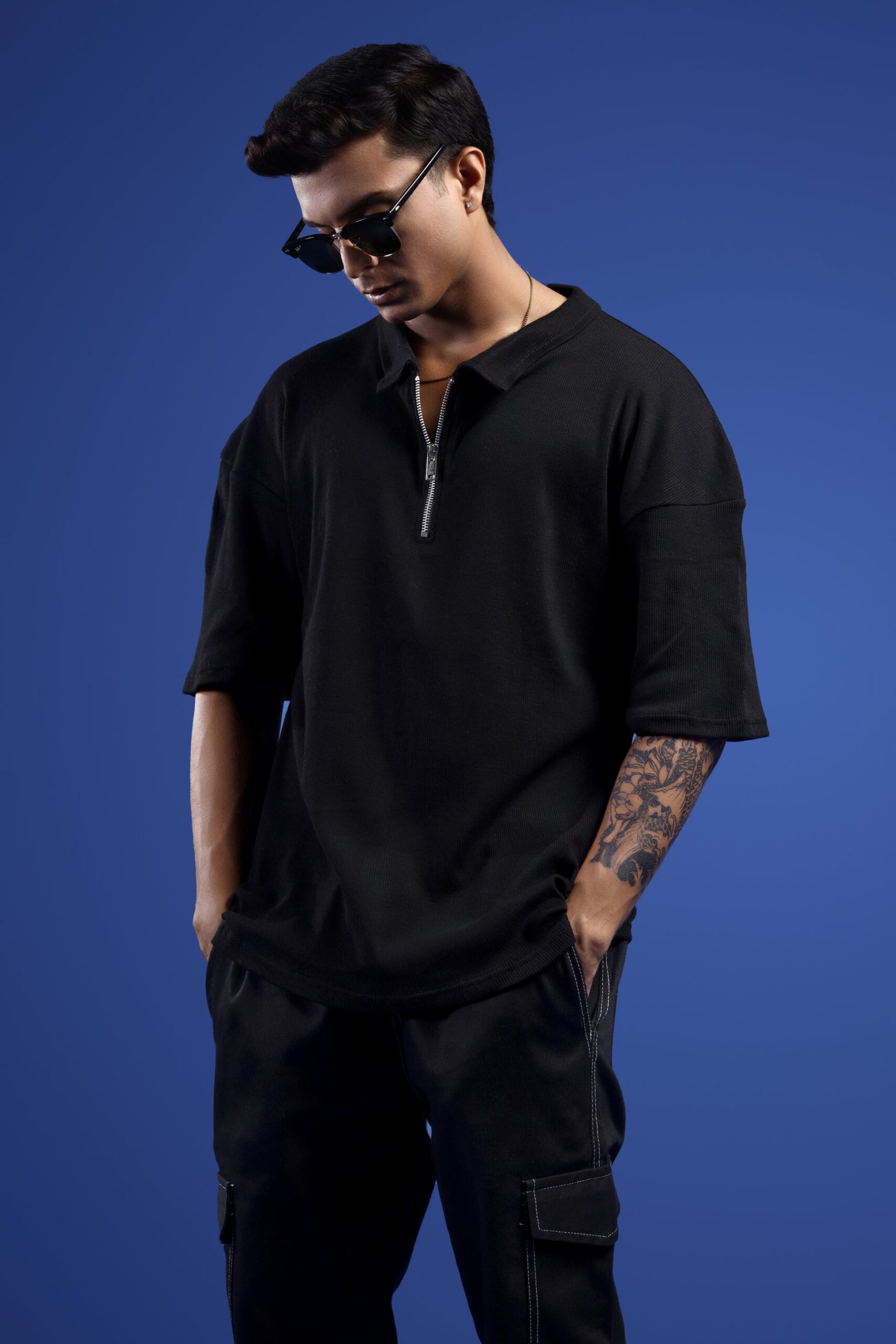 BLACKOUT CLASSIC OVERSIZED POLO T-SHIRT Hover
