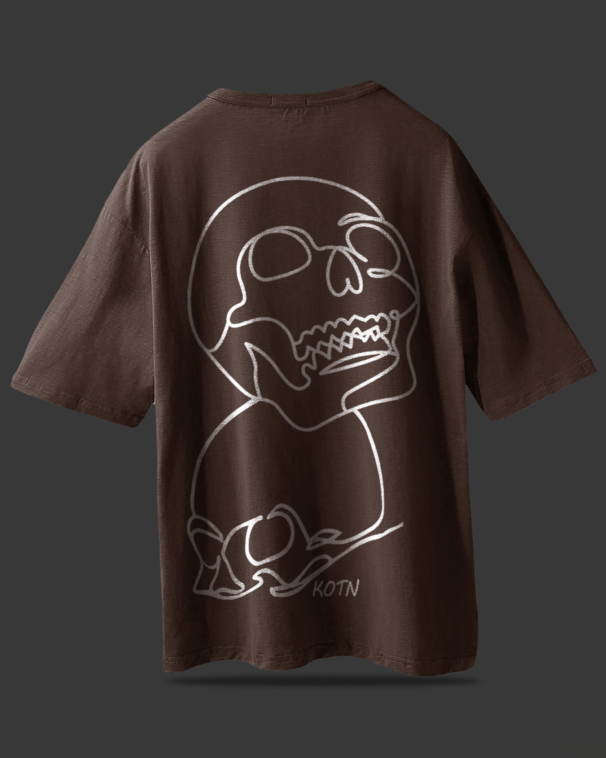 SKULL FACE OVERSIZED T-SHIRT Hover