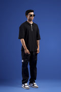 BLACKOUT CLASSIC OVERSIZED POLO T-SHIRT